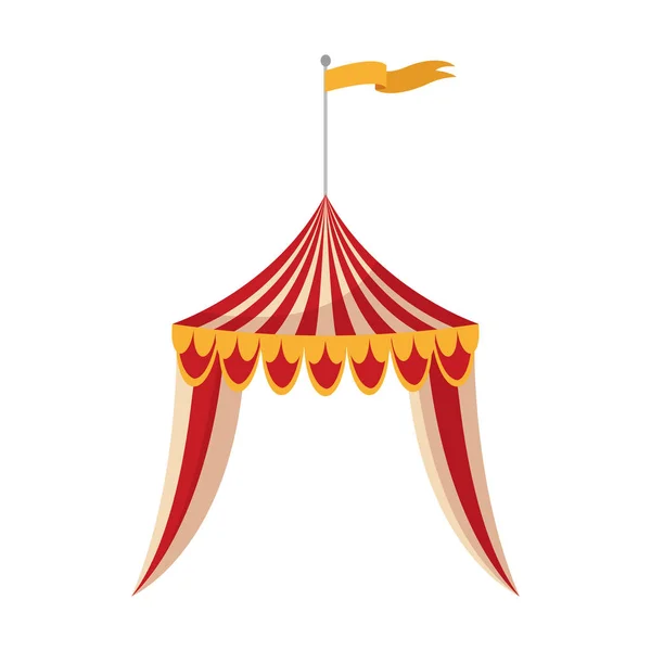 Isolated circus tent design — Stock Vector