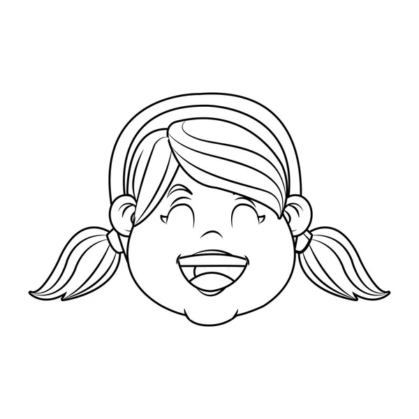 Diseño de chica aislada — Vector de stock