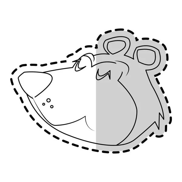 Cyrk na białym tle niedźwiedź projekt — Wektor stockowy