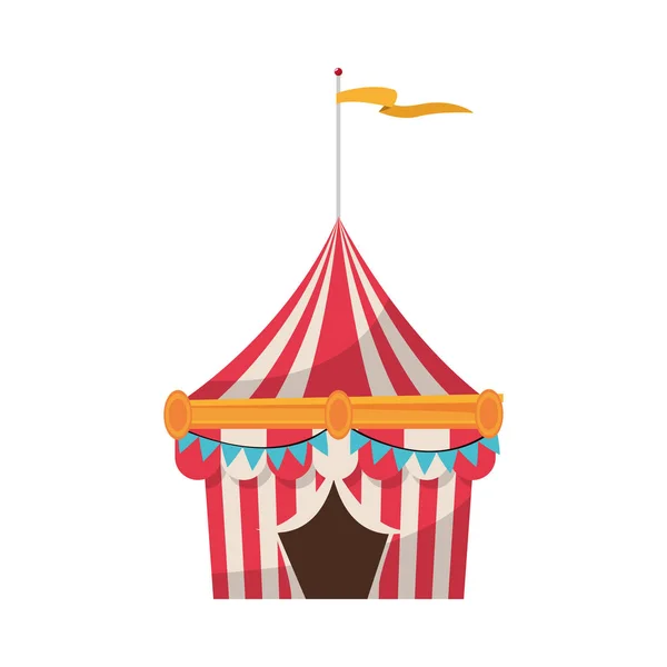 Isolated carnival tent design — Stock Vector