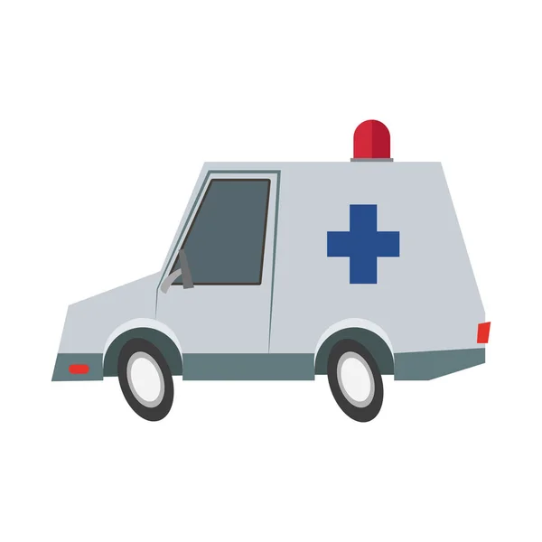 Diseño de ambulancia aislada — Vector de stock