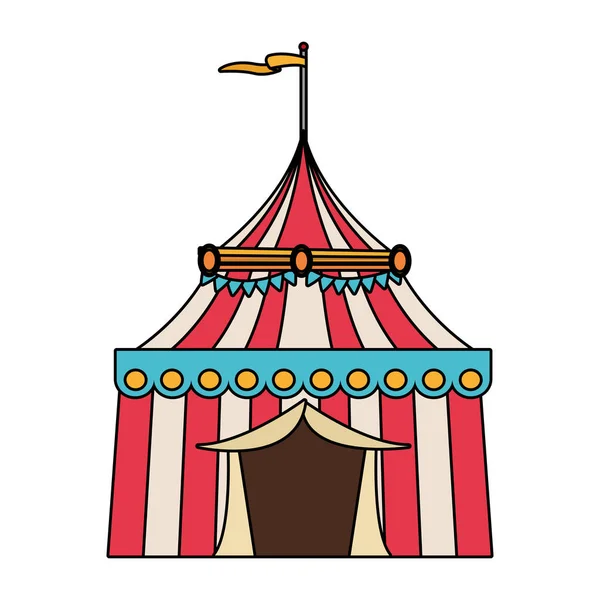Isolated carnival tent design — Stock Vector