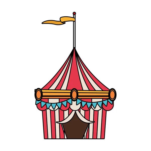 Isolato design tenda di carnevale — Vettoriale Stock