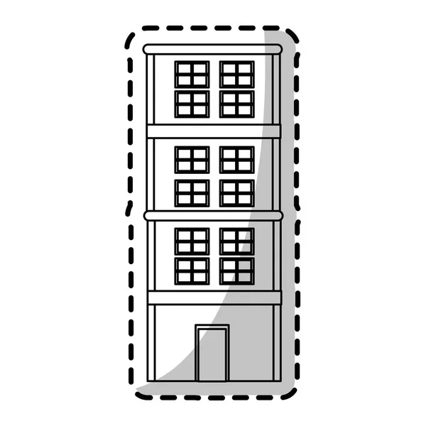 Projeto isolado da torre de construção —  Vetores de Stock