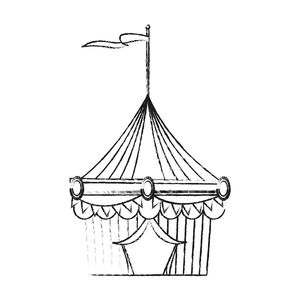 Изолированный карнавальный тент — стоковый вектор
