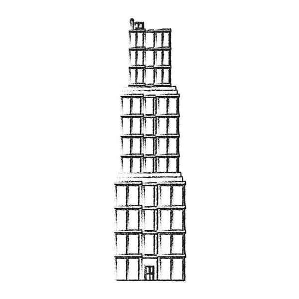 免震タワー設計 — ストックベクタ