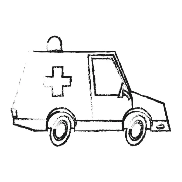 Conception d'ambulance isolée — Image vectorielle