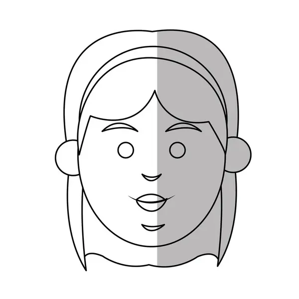 Diseño aislado de la mujer — Vector de stock