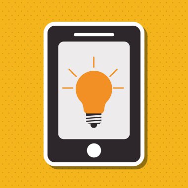 Büyük fikir ve ampul simgesi tasarım