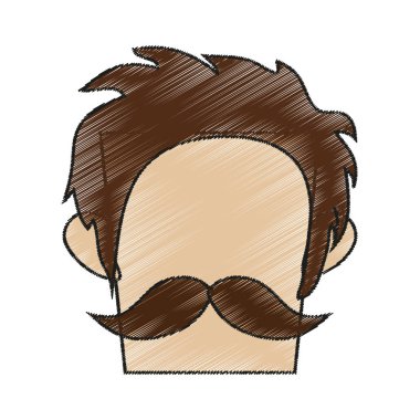 İzole hipster adam tasarım