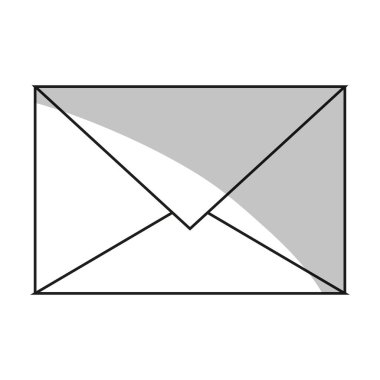 İzole e-posta zarf tasarım