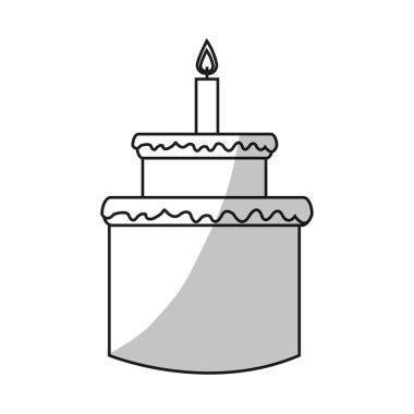 İzole pasta tasarım