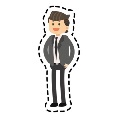 İzole iş adamı tasarım