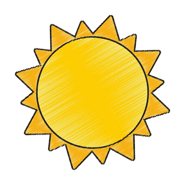 Isolated sun design — Stock Vector