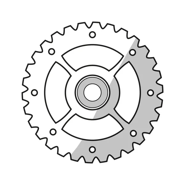 Isolated gear design — Stock Vector