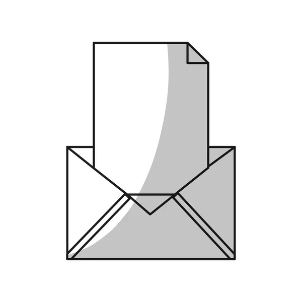 Diseño de sobres de correo electrónico aislado — Archivo Imágenes Vectoriales