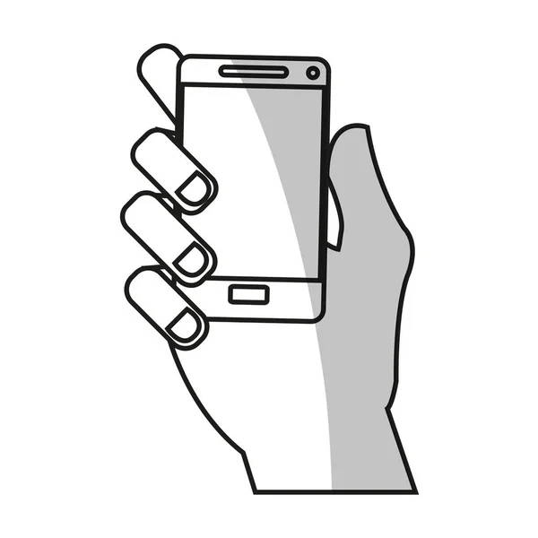 İzole Smartphone aygıt tasarım — Stok Vektör