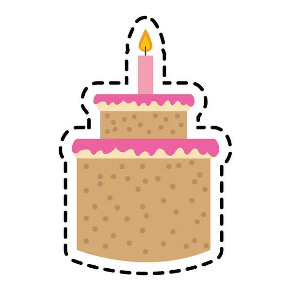 Elszigetelt a cake-tervező — Stock Vector