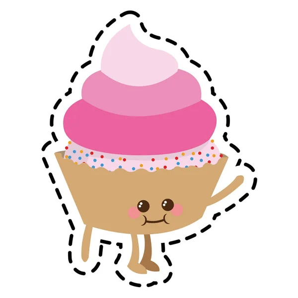 Isolated cupcake design — Stock Vector