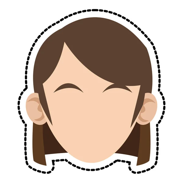 Isolierte Frau Avatar-Design — Stockvektor