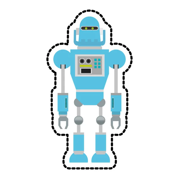 Isolated robot cartoon design — Stock Vector