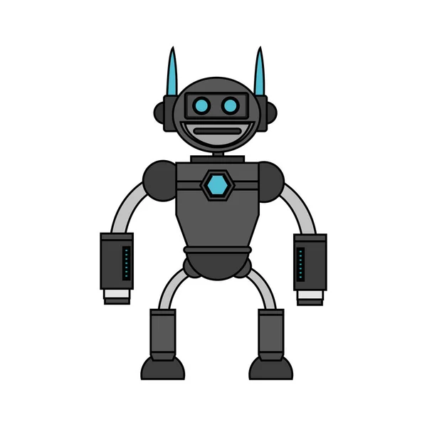 Ізольований дизайн мультфільму робота — стоковий вектор