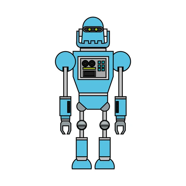 Elszigetelt robot rajzfilm design — Stock Vector
