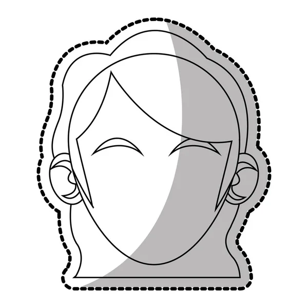 Femme isolée avatar design — Image vectorielle