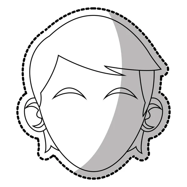 Hombre aislado diseño avatar — Vector de stock