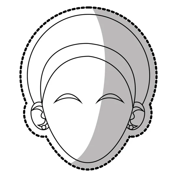 Izolované žena avatar designu — Stockový vektor