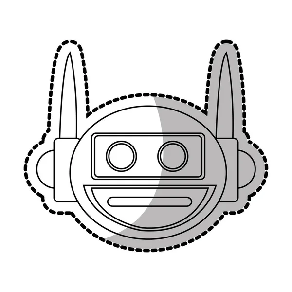 Isolated robot cartoon design — Stock Vector