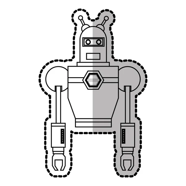 Icono de dibujos animados de robot — Archivo Imágenes Vectoriales