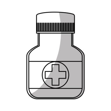 İzole tıp kavanoz tasarım