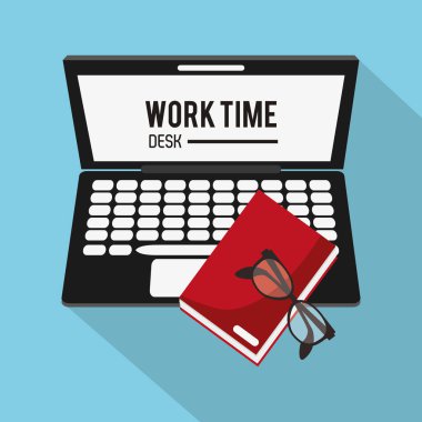 Dizüstü kitap ve Worktime tasarım