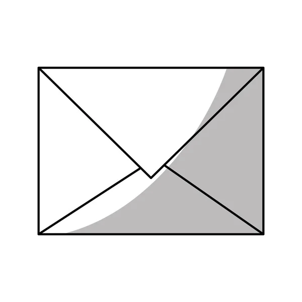 Conception isolée d'enveloppe e-mail — Image vectorielle