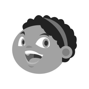 İzole kız çizgi film tasarım