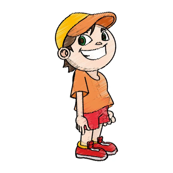 Isolerade boy cartoon design — Stock vektor