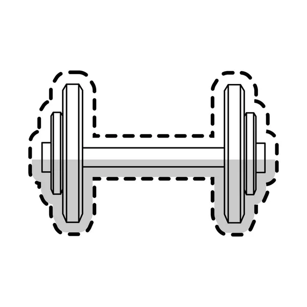 Ізольована вага тренувального дизайну — стоковий вектор