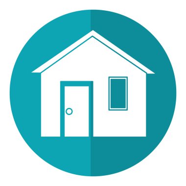 Ev Aile basit ön görünüm gölge