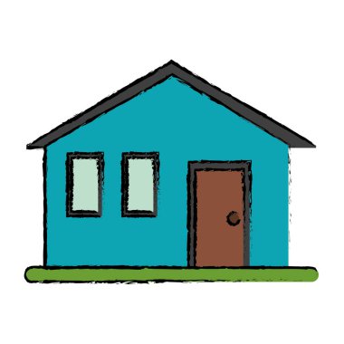 Çizim ev aile basit Önden Görünüm