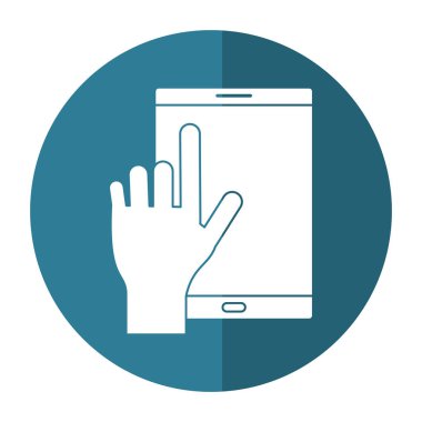 smartphone aygıt telefon dokunmatik ekran düğme gölgesi