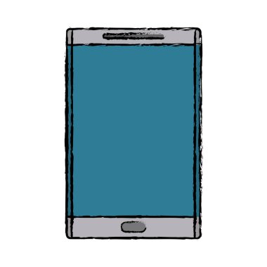 Çizim smartphone aygıt mobil mavi ekran