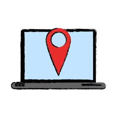 Çizim dizüstü PIN harita app gps