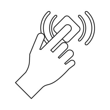 el değmek düğme wifi grafik hat