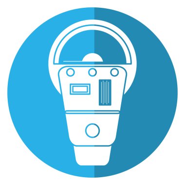 Parkmetre ödeme makine gölge