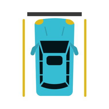 Üstten Görünüm otopark