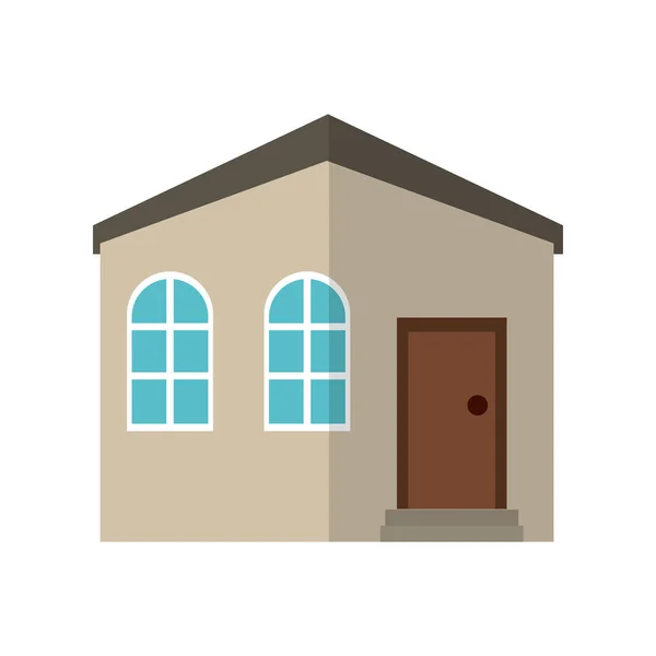 Maison résidence privée structure — Image vectorielle