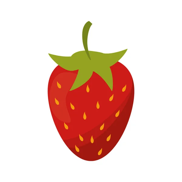 Erdbeere süßes Vitamin Natur — Stockvektor