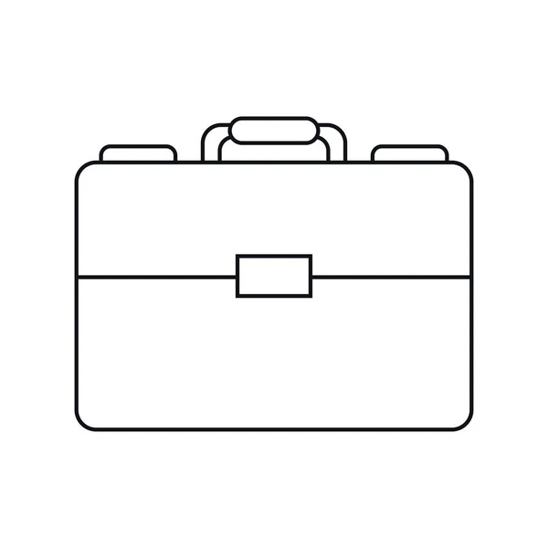 Portfolio suitcase business document outline — Stock Vector