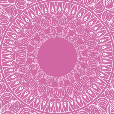 Mandala ritüeller manevi klasik pembe arka plan